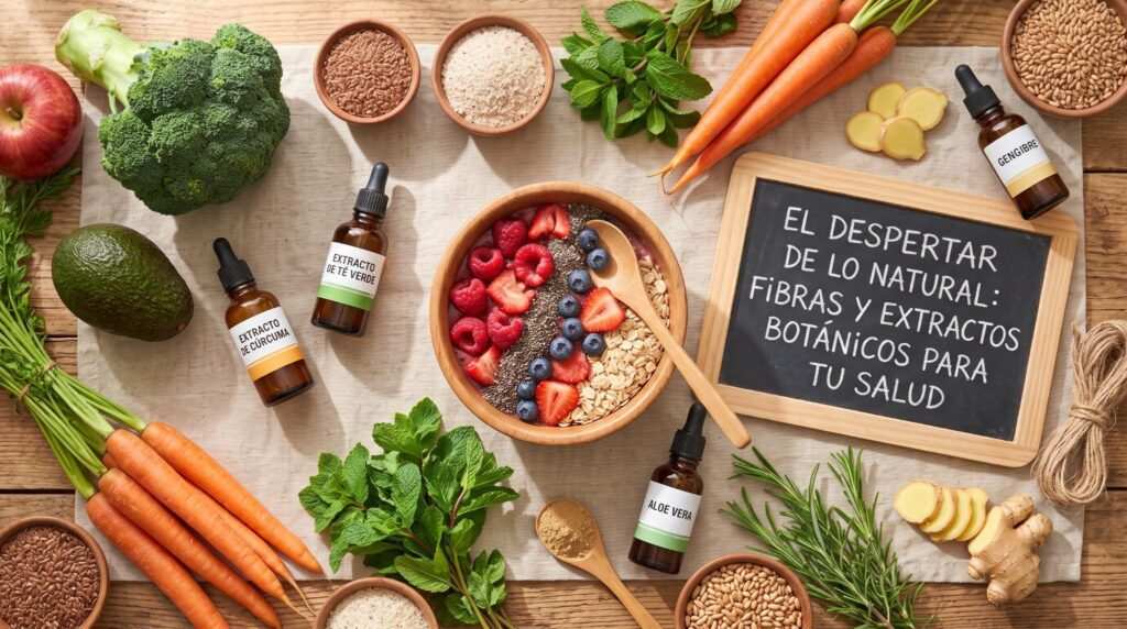 fibras y los extractos botánicos